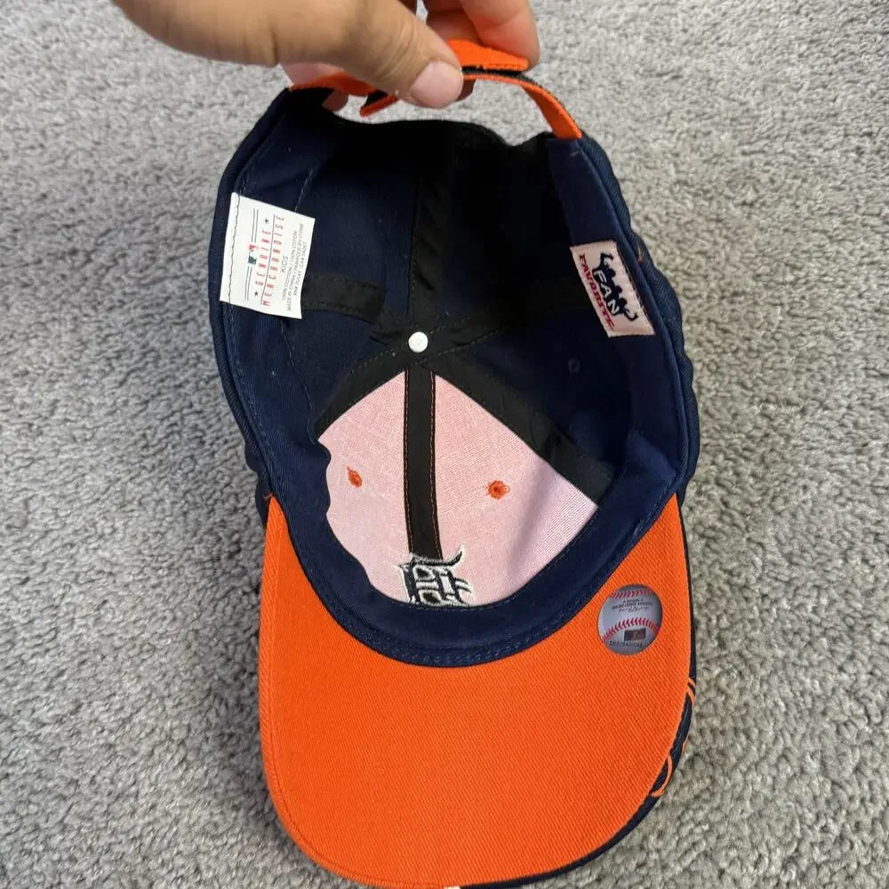 Detroit TigersHat Cap Strap Back Kids One Size Orange MLB Baseball